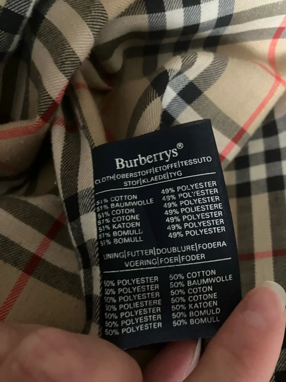 Burberry/Burberrys' Vintage Beige Double-Breasted Long Trench - Picture 4 of 8